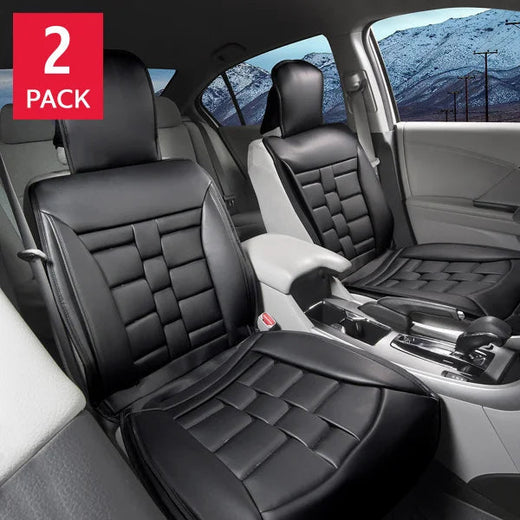 Alpena Black Padded Universal Fit Luxury Seat Cover, 2-pack