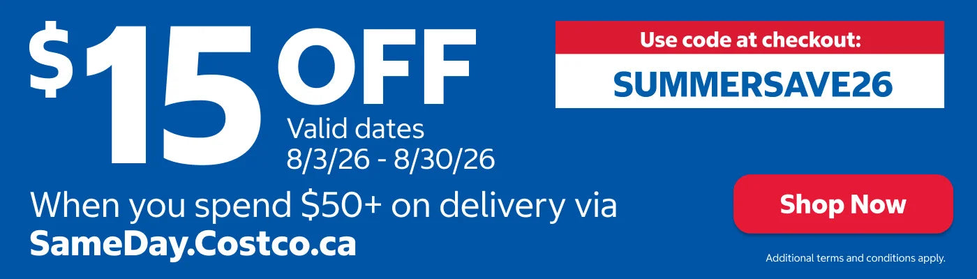 $15 off when you spend on delivery via SameDay